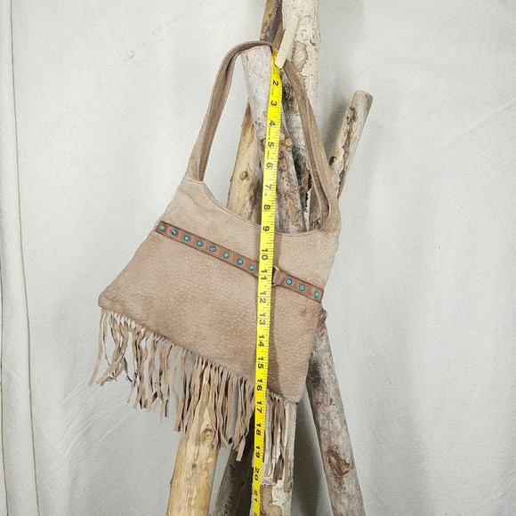 Small fringe bohemian hand bag - Picture 10 of 14